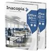 alphaink INACOPIA Office Carta A4 80gr - Pacco 2 Risme da 500 Fogli (1000 Fogli) - Carta per Stampante Laser e Inkjet - Alta Bianchezza, Carta Ufficio Certificata PEFC