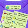 Haberdashery Online 50 Etichette Termoadesive Personalizzate 6 x 2 cm. Per Vestiti e Uniformi. Lavabili in Lavatrice e Asciugatrice. Scuole, Asili, Residenze, Ospedali Verde Pastello
