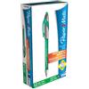 Paper Mate Flexgrip Elite Penna a Sfera Retrattile, Punta Media (1,4 mm), Inchiostro nero Boîte de 12 verde