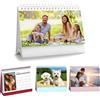 Custom Calendario da scrivania personalizzato 2026 con foto, calendario mensile con 13 immagini, calendario da tavolo in piedi da 21,1 x 17 cm, regalo fotografico fai da te per casa, ufficio, scuola