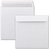 FarbenFroh by GUSTAV NEUSER Buste quadrate 220 x 220 mm, colore bianco con interno grigio, 150 pezzi, qualità extra, 100 g/m², 22 x 22 cm, per occasioni speciali