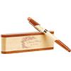 Custom Penna a sfera in legno naturale fatta,Personalizzabile,Incisione a Mano,set di penne regalo elegante,per:Laurea, Compleanno, Anniversario. (Garden)