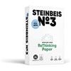 Steinbeis N°3 Purrewhite, carta riprografica, 100% riciclata, tinta naturale, 80 g, A4, angelo blu, risma da 500 fogli