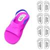 Haberdashery Online - 8 Paia di Etichette Adesive per Scarpe Personalizzabili a Forma di Piede 21 x 37.5 mm, Modello 0, Ideali per Identificare Scarpe, Quaderni, Libri, Bottiglie - Colore: Bianco