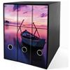 Shareprinting Set 3 raccoglitori ad anelli - BARCA all' ALBA (H34 cm con 4 anelli)