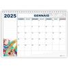Agendepoint.it - Planning mensile 2025 spiralato 21x30cm A4 festivi evidenziati 12mesi 12fogli granito