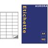 Aurora Store.it ETICHETTE AUTOADESIVE FORMATO A4 100 FOGLI 105x48 mm 12 PER FOGLIO LASER INKJET