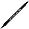 Kuretake Zig Feltro Acquerello Tono Nero No. 9 Doppia Punta Pennarello Disegno