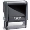 Trodat Printy 4912 Timbro Personalizzato Autoinchiostrante, max 4 Righe, Dimensione Impronta 47x18 mm, Colore Timbro Grigio, Cartuccia Inchiostro Nero, Ideale per Uffici, Aziende, Medici, Insegnanti