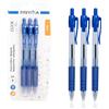 Pryma Penna a Sfera a Scatto Click Punta 0,7 mm - Scrittura Fluida e Precisione (3, Blu)