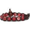 Tamashii Bracciale Tibetano Pietra Unisex Agata Rosso Scuro Tamashii 1 giro BHS900-213