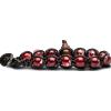 Tamashii Bracciale Tibetano Pietra Unisex Agata Rosso Scuro Tamashii Corda Nera BLACKS900-213