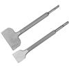 FLEXMAN Scalpello Elettrico per Piccone, Scalpello per Rimozione di Piastrelle Largo per Forgiatura in Acciaio Cromato, Scalpello per Rimozione di Piastrelle Piegato Ad Angolo