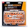 GEARWRENCH 34 Pezzi 72-Dente 1/4 Meccanica di azionamento Mano Strumenti Set Con Stubby Socket | GW72SWS14