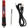 Walfront Termostato digitale per saldatore USB Kit saldatore manuale senza piombo Set di utensili elettrici Temperatura regolabile