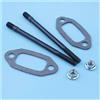 DORFEY Kit di guarnizioni for dadi e bulloni for prigionieri di scarico della marmitta, adatto for motosega Jonsered 625 630, 5 m x 6 m, 5016865-01 5032223-02. Ricambi di ricambio.