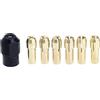 Jotekonoby Mini mandrino per utensili rotanti con dado mandrino M8 x 0,75 mm e 6 pinze in ottone da 1,0/1,6/2,0/2,4/3,0/3,2 mm, compatibile con la maggior parte delle smerigliatrici elettriche