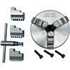 UGUGU Mandrino for tornio autocentrante a 3 griffe da 100 mm K11-100 - Mandrino manuale ad alta precisione for la lavorazione del legno e dei metalli