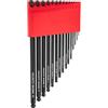 TEKTON Short Arm Ball End Hex L-Key Set with Holder, 15-Piece (1.3-10 mm) | KLX91213