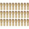 QUARKZMAN 30 Pezzi di Mandrini in Ottone da 3,2 Mm per Smerigliatrici Elettriche, Set di Punte per Trapano a Cambio Rapido per Utensili Rotanti, Diametro dell'Asta 4,3 Mm