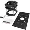 YTRRE Router CNC M8 nero/rosso con piastra di sollevamento in alluminio invertita e piattaforma elettrica per legno (nero)