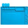 Generic ESD Saldatura Mat - Grande tappetino da lavoro in silicone resistente al calore con zone magnetiche, tappetino di riparazione isolante per telefono, computer, elettronica, diverse misure disponibili
