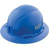 Klein Tools 60249 Casco rigido, non ventilato, stile a tesa intera, fascia imbottita autofilettante resistente agli odori, testata fino a 20 kV, blu