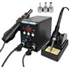 Generic Stazione Di Saldatura Digitale 2 in 1, Kit Saldatore 60w, Pistola Per Saldatura 700W, Controllo Del Calore Di Precisione, Sonno Automatico, Per La Riparazione IC PCB BGA SMD Del Telefono Cellulare