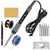 AUBEST Stazione di Saldatura, Saldatore elettrico, display digitale a temperatura regolabile da 80 W con kit di strumenti di riparazione del calore for saldatura a saldare, strumenti di saldatura(Rot)