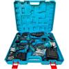 Generico Kit 4 in 1 Trapano Avvitatore con Percussione + Flex Smerigliatrice Angolare + Svitabulloni Avvitatore impulsi + Martello Tassellatore SDS-PLUS Due Batterie da 68V Motore Brushless e Valigetta