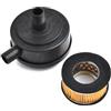 DORFEY Kit filtro aria silenziatore compressore aria filettatura maschio 20mm silenziatore sostituzione plastica