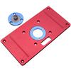 ExcLent 233X117X8Mm Aluminum Router Table Insert Plate For Woodworking Benches Rt0700C Router Trimmer Red