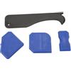 LIYJTK KIT DI ATTREZZI PER SIGILLANTE, RIMUOVI SIGILLANTE IN SILICONE, PALA, RASCHIETTO PER SIGILLANTE IN VETROCEMENTO, DESIGN PRATICO PROFESSIONALE (Blu)