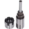 Spacnana Asta di Prolunga del Router Bip, Supporto per Estensione per Bit Router, Gambo Rotondo dell'adattatore in Carburo in Cemento 1/4 Pollici per il Taglio della Fresatura in Legno, Drill