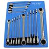 US PRO Tools 3566 - Set di chiavi a cricchetto metriche da 8 a 24 mm, 17 pezzi