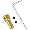 Btgghytr Pratico adattatore per alberi motore componenti in ottone manicotto per pinza da 3,17 mm per base JTO Stabilità migliorata accessorio per utensili elettrici Accessori per pinze in ottone industriale