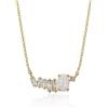 Meissa Opal Collana in argento 925 per le donne Dainty Diamond Impilabile Ciondolo d'oro Collana Choker Regalo per la damigella d'onore