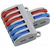 Generic Connettori per cavi elettrici 6 fili pin con morsetti autobloccanti