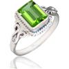 NIJEWELED 925 Sterling Silver Dailywear Ring for Office Women, friend, Attractive Ring Jewelry for Any Occasion (US Ring size 11, Peridot)