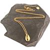 Clovers Collana cowrie di conchiglia placcata oro 24 k, collana d'oro, idea regalo, gioielli di conchiglia, idea regalo per donne, gioielli d'oro, collana d'oro, gioielli regalo