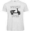 Generic Maglietta Uomo T-shirt V3-Vespa (M, Bianco)