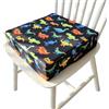GBKDQQ Seggiolone con 2 cinture di sicurezza, fondo antiscivolo, per casa, in viaggio, 32 x 32 x 8 cm
