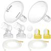 Nenesupply Pompa parti 21mm Compatibile con pompa Medela in stile Tiralatte non originali Medela Pompa Parti Sostituire Medela Flangia Medela Personalfit Connettore Valvola Membrana Tubi