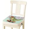 WENAUANG Rialzo Sedia Bambini, Rialzo da Sedia per Bambini, Cartoon Cuscino Rialzo per Bambini Cuscino per Sedia Seggiolino Regolabile Lavabile Smontabile per Sedia da Pranzo auto (Dinosauro)
