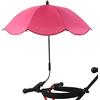 geugecy Ombrellone per passeggino universale anti uv 50+, Ombrello per passeggino Bebe, parasole con morsetto regolabile e braccio flessibile a 360° per carrozzina, bicicletta, sedia a rotelle, spiaggia