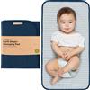 KeaBabies Portatile Fasciatoio Per Pannolini - Impermeabile Pieghevole Bambina Materassino Fasciatoio - Piccola Leggera Viaggio Tappetino Per Il Cambio Del Pannolino - Lavabile In Lavatrice (Navy Blue)