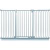 Safetots Cancelletto di Sicurezza Elite Extra Alto, 188cm - 197cm, Grigio Opaco, Extra Alto con 96.8cm di Altezza, Cancelletto di Sicurezza a Pressione per Scale, Barriera di Sicurezza