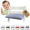 BambiniWelt by Rafael K. BambiniWelt Tripp Trapp - Cuscino di ricambio per sedia con seggiolone Stokke, 1 pezzo, imbottito e lavabile, cuscino con chiusura in per sedia per bambini mod. 3 (1 pezzo mélange blu)