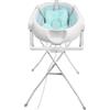OHMG Vasca da bagno per neonati,pieghevole con supporto antiscivolo,per neonati,vaschetta bagnetto neonato,vasca neonato bagnetto,fasciatoio con vaschetta bagnetto (Verde -66 * 61 * 82cm)