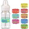 DUOYUN 8 PCS Etichette Personalizzate per Biberon per l'asilo Nido, Etichette Per Bottiglie d'acqua, Bande di Nome in Silicone Personalizzate, per Bambini Tazze Cinghie di Presa - Lavabile - Riutilizzabile